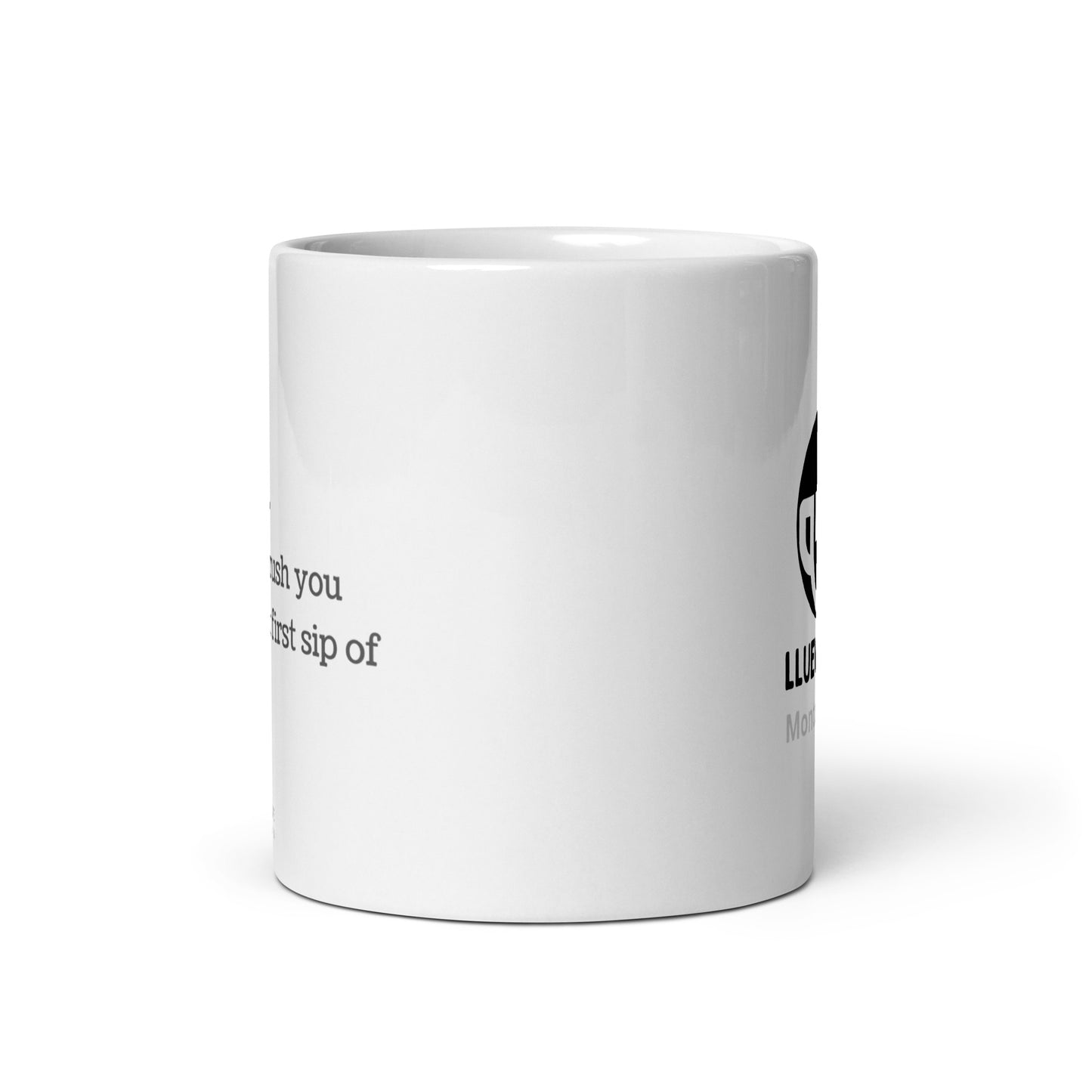 coffeegasm. white glossy mug